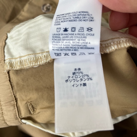 Lands' End Tan Wide Leg Pleated Pants - Picture 14 of 15